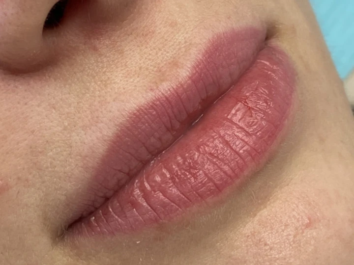 Lips before lip blush treatment at Beauty Point